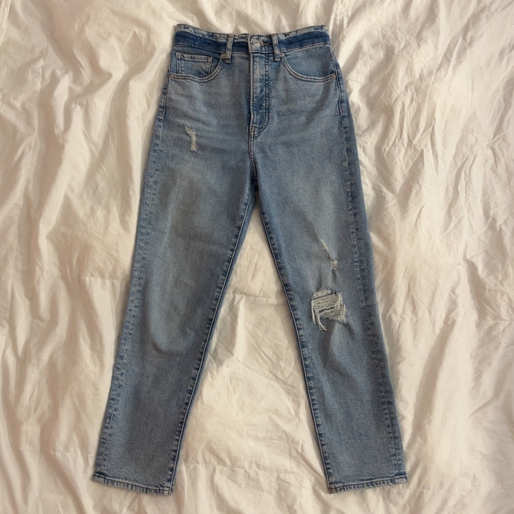 Express High Waisted Mom Jeans